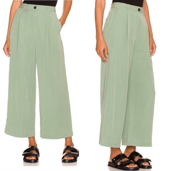 Rag & Bone Revolve Sage Leaf green Ivy culottes pants 14 new with tags - Picture 8 of 8